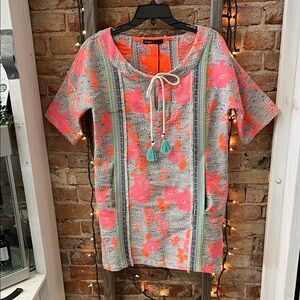 🆕Gypsy 05 Pink and Orange Floral Dress NWT